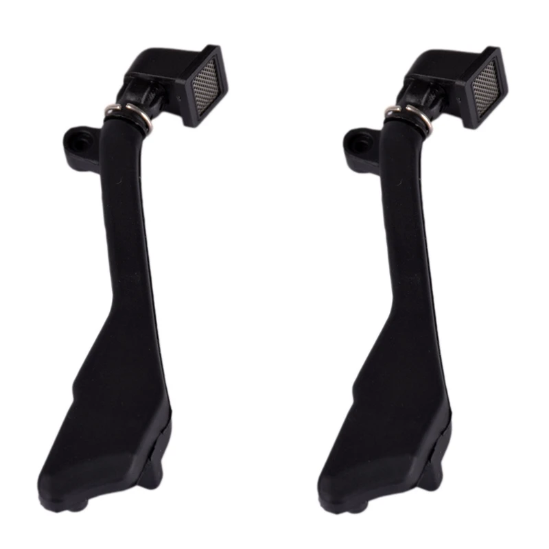 

2 шт., черная резиновая трубка для радиоуправляемого гусеничного автомобиля 1/10, аксессуары для Traxxas TRX-4 Defender TRX4 T4