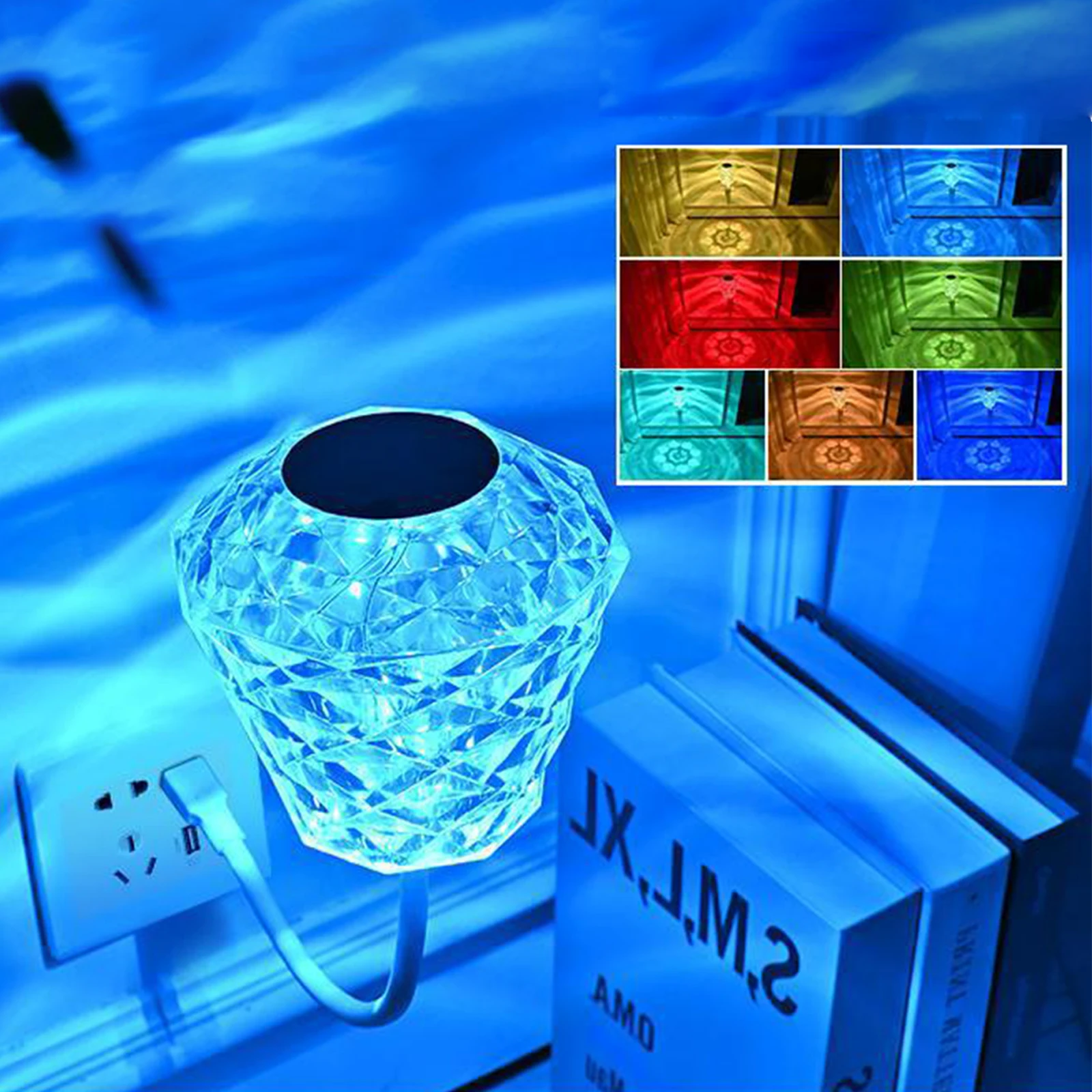 

Лампы атмосферные акриловые с USB-разъемом, светильник для сна в спальню, сенсорный выключатель, художественные украшения, праздничный подар...