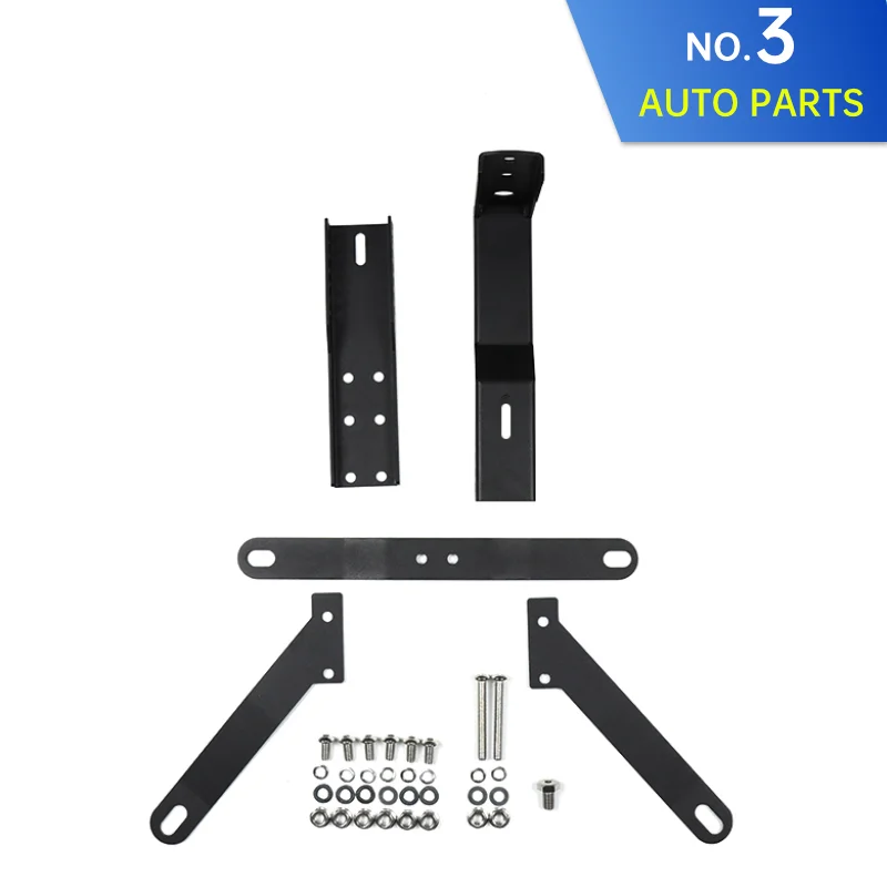 

Черный задний кронштейн из стали с Powdercoating для Suzuki Jimny JB64 Sierra JB74 2019 2022