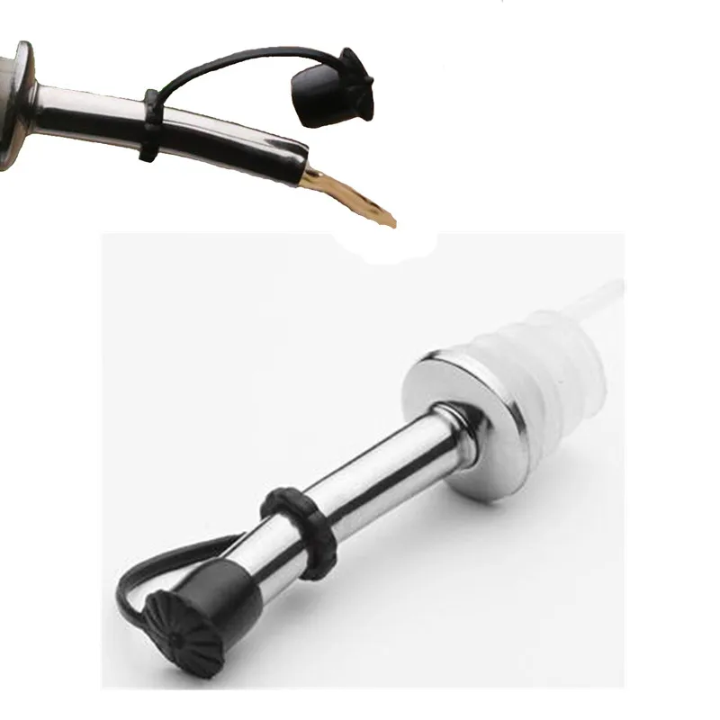 Bottle Spout Pourer/mouth With Stopper Flask Dry Red Wine Pot Bottle Cork Plug Olive Pourer Dispenser