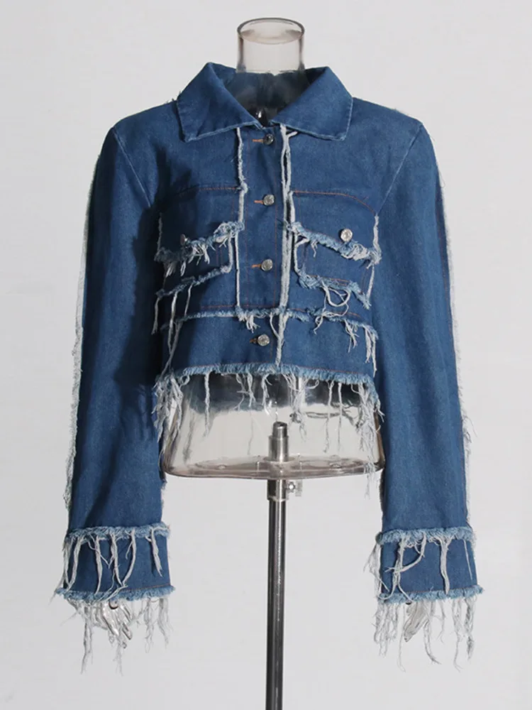 ZMEENNA Burr однобортный отложной воротник в стиле пэчворк однотонные женские