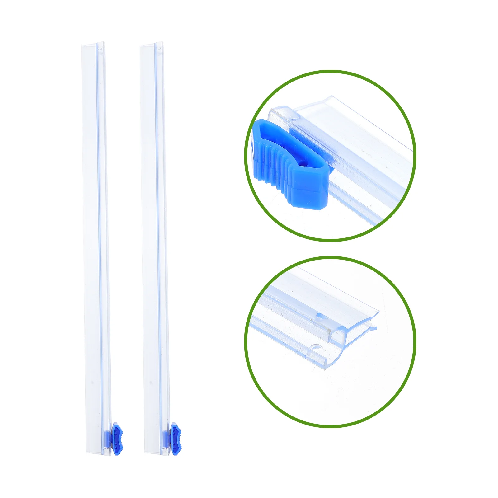 

2pcs Plastic Wrap Slide Plastic Wrap Dispenser Foil Film Cutters