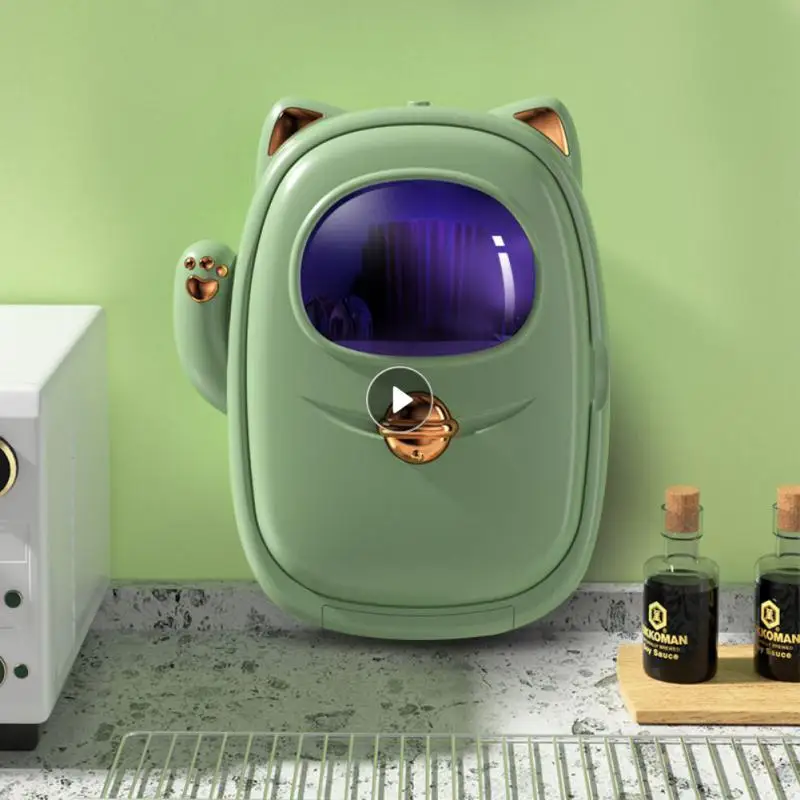 

Чехол для дезинфекции Lucky Cat, креативная настенная кухонная утварь, ложки, вилки, ящик для хранения ножей, чехол для дезинфекции УФ