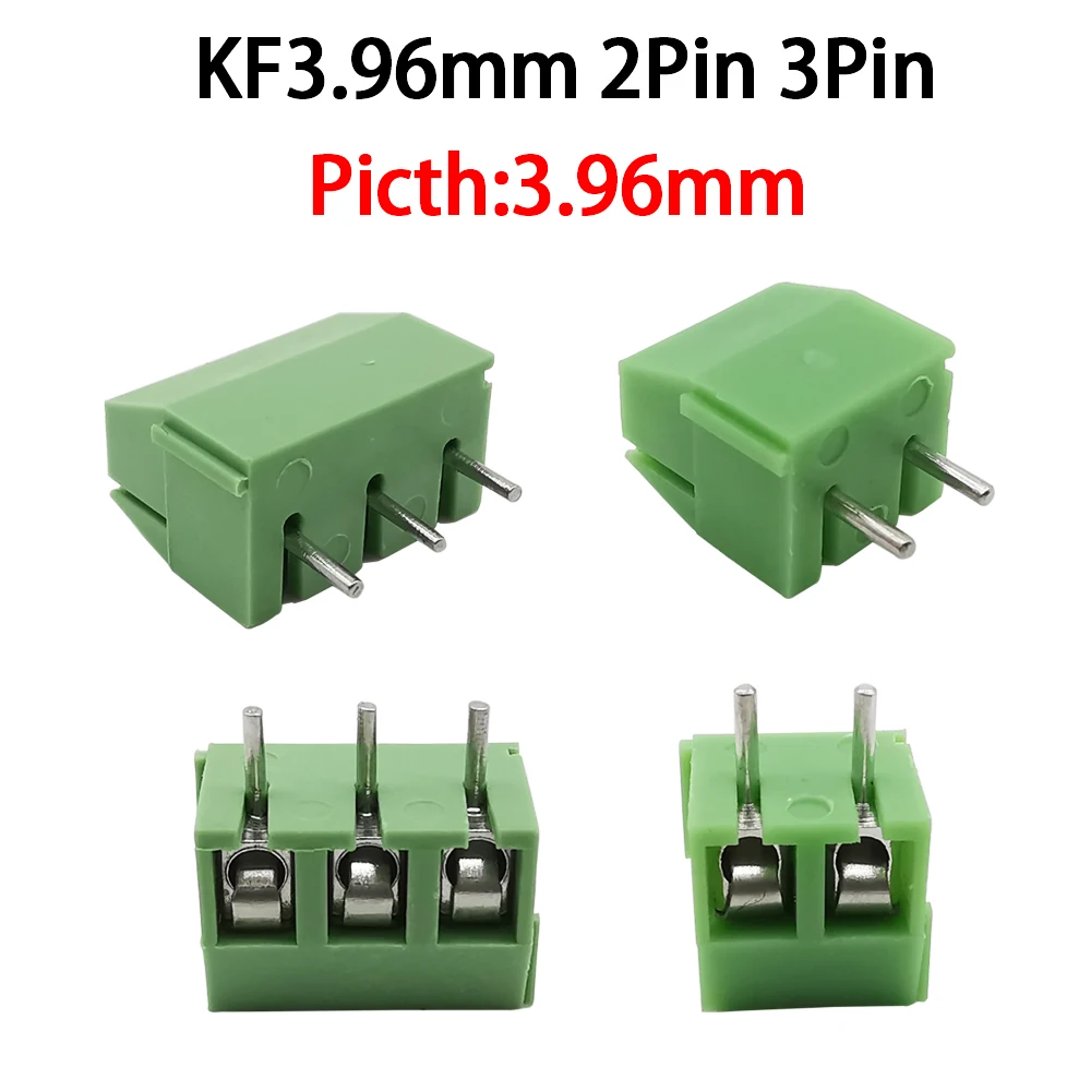 

10/20/50Pcs KF396-3.96mm-2/3Pin Spliceable PCB Screw Terminal Blocks Wire Connector Pitch 3.96mm Pluggable Plug-in PCB Terminals