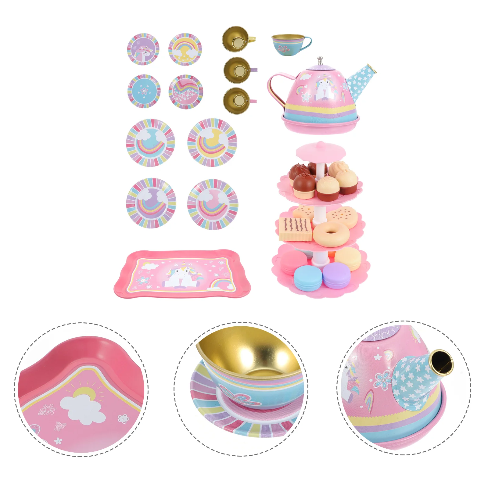 

Play House Tea Set Afternoon Tea Making Toys Kids Suit Afternoon Making Toys Plastic Child Educational