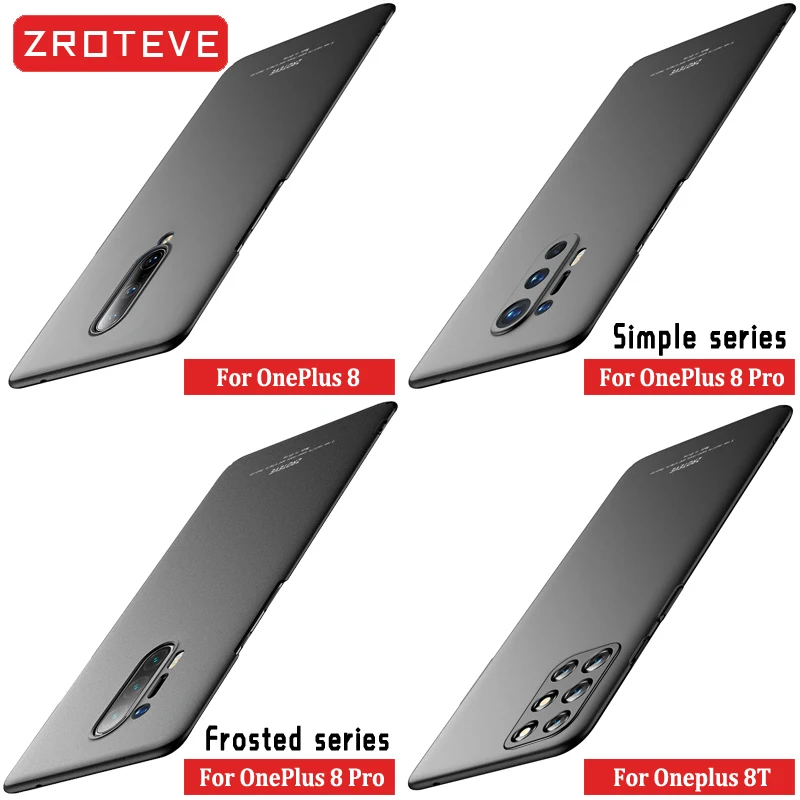 oneplus 8 pro case zroteve slim matte hard pc cover for oneplus 10 9 9r 9rt nord 2 one plus 8 8t 7 7t oneplus8 pro phone cases free global shipping