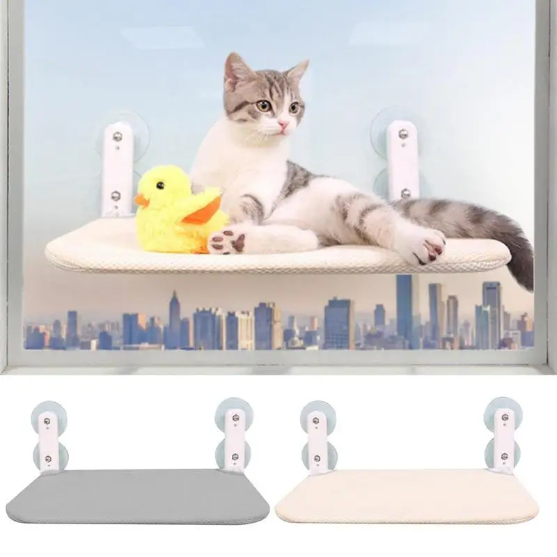 

Cat Hanging Hammock Suction Cups Foldable Window Perch For Cats Large Cat Bed For Resting Sunbathing Pet Cushion Hanging Beds