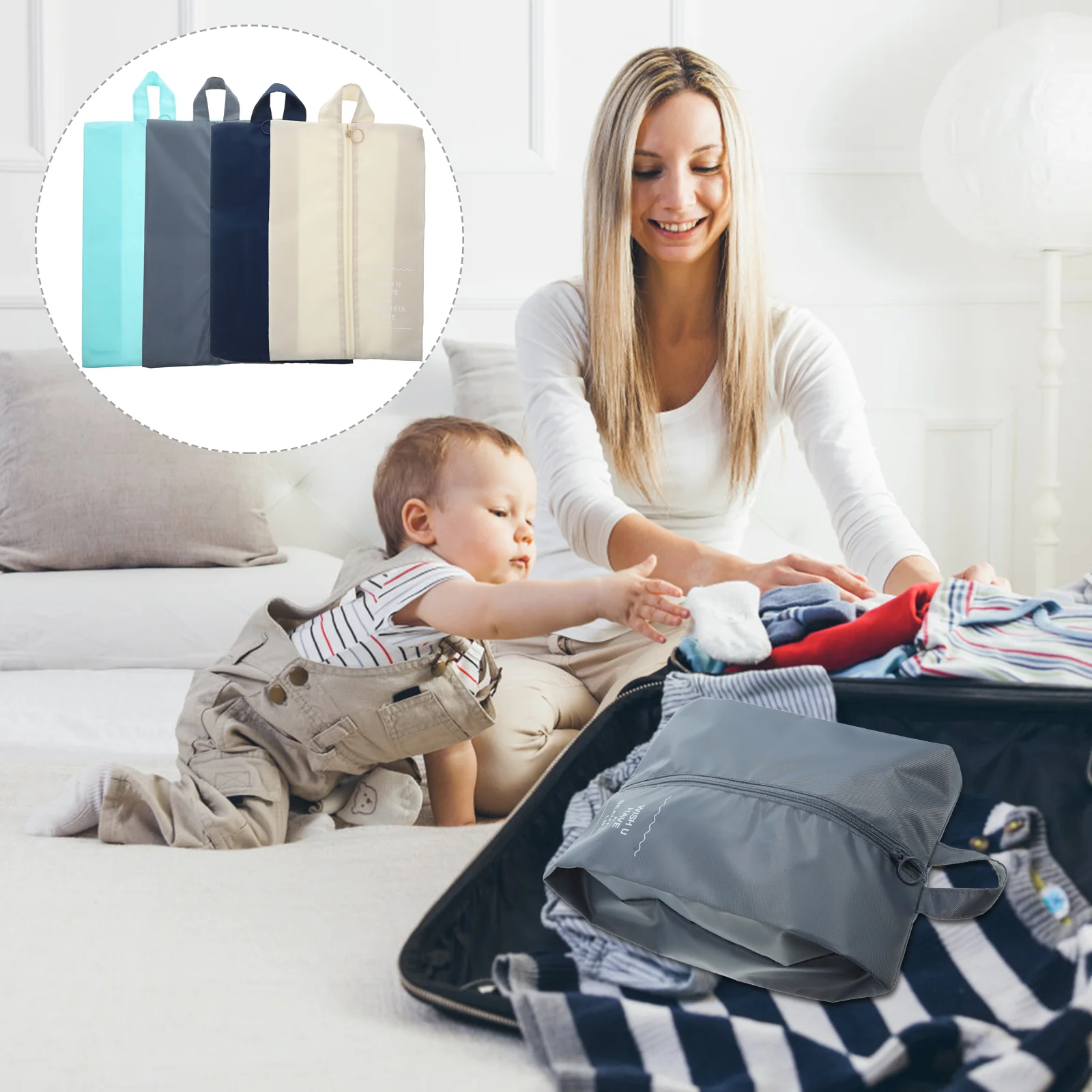 Shoes Dust Bag Travel Organizer Portable Home Storage Organization Small Luggage Zippered Sneaker Bags