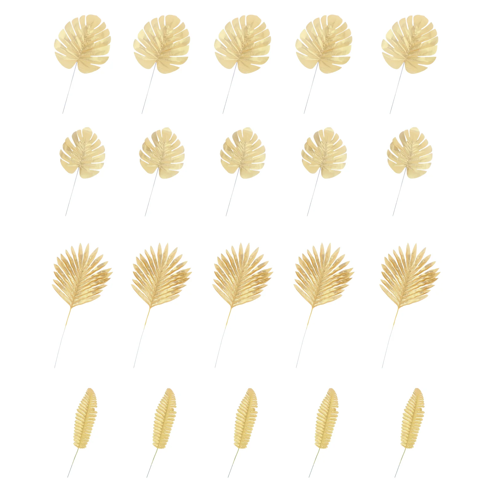 

20 Pcs Artificial Leaf Decor Wedding Decors Lifelike Ornament Plastic Leaves Picks Evening Party Decoration Banquet