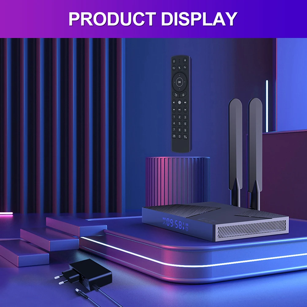 

ТВ-приставка H96 MAX V58, медиаплеер, 3D видео форматы для домашних развлечений, Android ТВ-приставка, бесплатный интернет-поиск