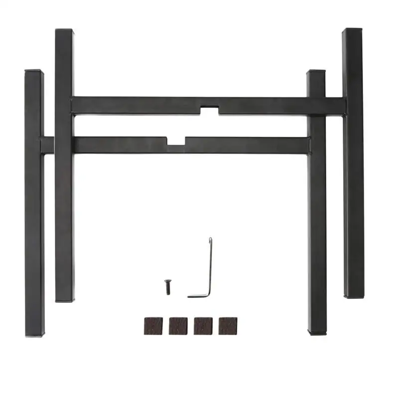 

1PC Iron Flowerpot Shelf Indoor Flower Stand Adjustable Flower Pot Rack Plants Bonsai Rack for Home Living Room (Black)