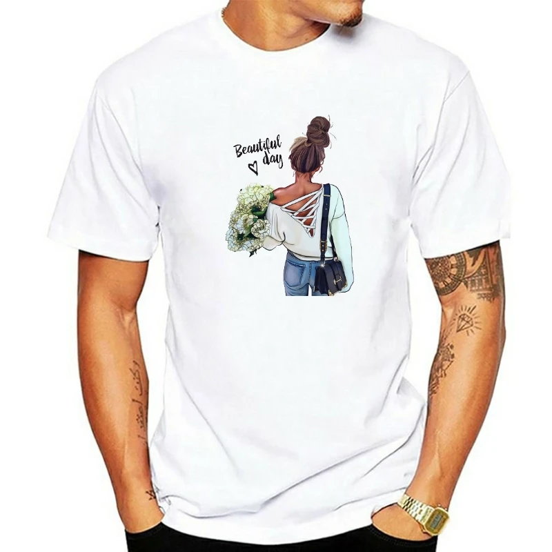 

Summer Women's O-neck T-shirt 2022 Harajuku Graphic Print T-shirt Beautiful Day Ladies Casual Street T-shirt Female