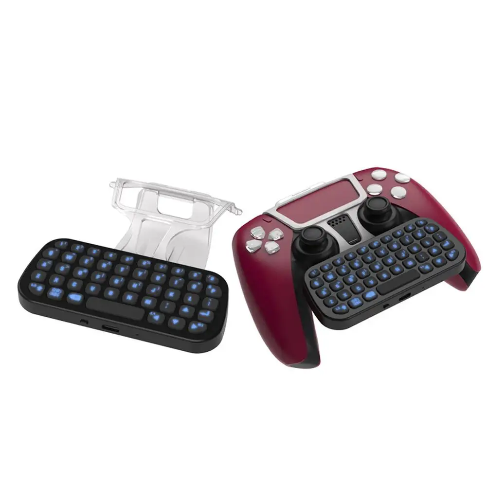 

Wireless Mini Gamepad Keyboard Bluetooth-compatible Keyboard With Backlight For Voice Chat Compatible For Ps5 Controller