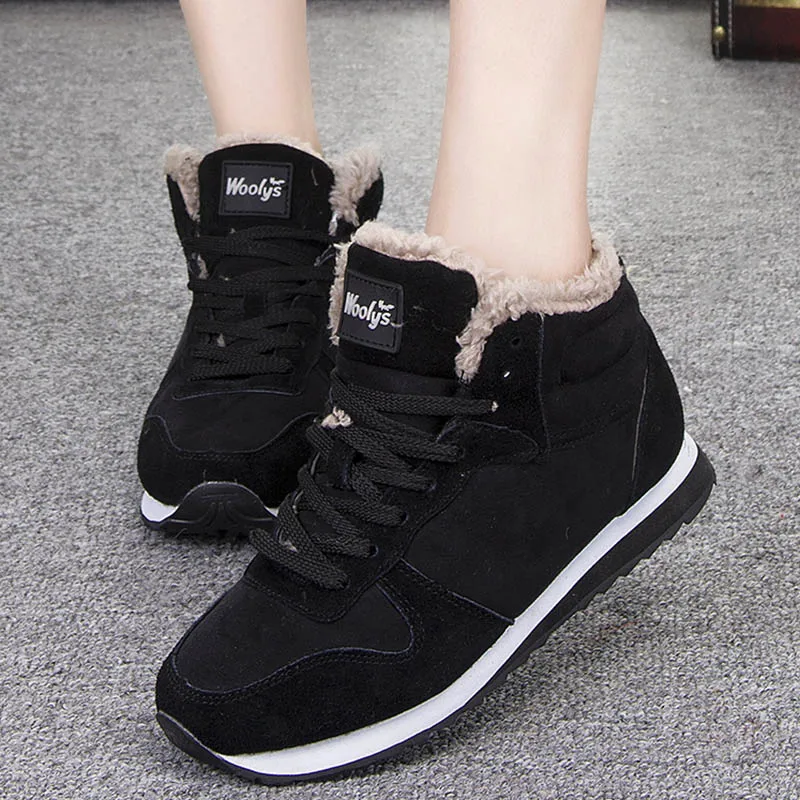 

Korean Men's Boots Men's Winter Shoes Fashion Snow Boots Winter Sports Shoes Ankle Men's Shoes Winter Boots Black Blue Shoes