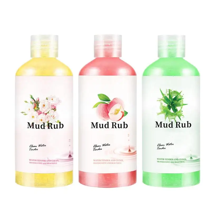 

Mud Rub Gel Mud Run Scrub Cream 350ml Gentle Face & Body Exfoliator Exfoliation Body Scrub Body Wash Scrub Jelly Body Scrub