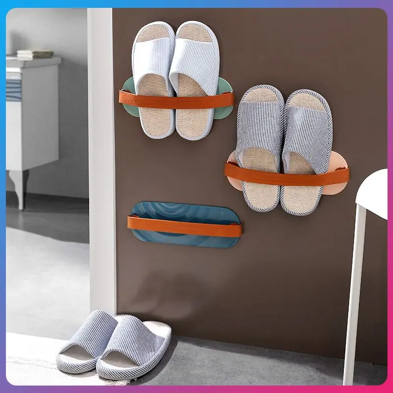 

Настенная вешалка для тапочек, настенный держатель для тапочек, туалета, обуви, для организации хранения обуви
