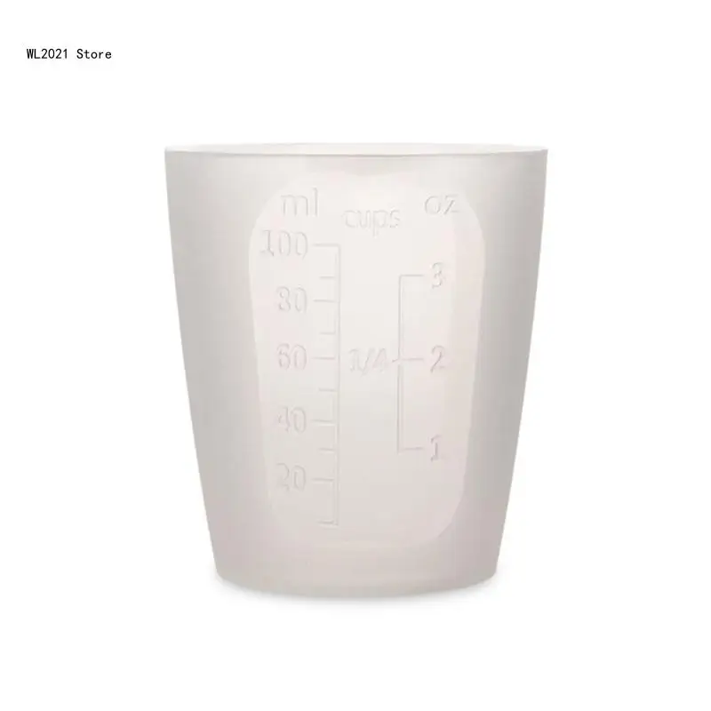 

Мерные чашки ручной работы, 100 мл, стакан для взвешивания жидкости с антипригарным покрытием, чашки для смешивания, приспособления для полим...