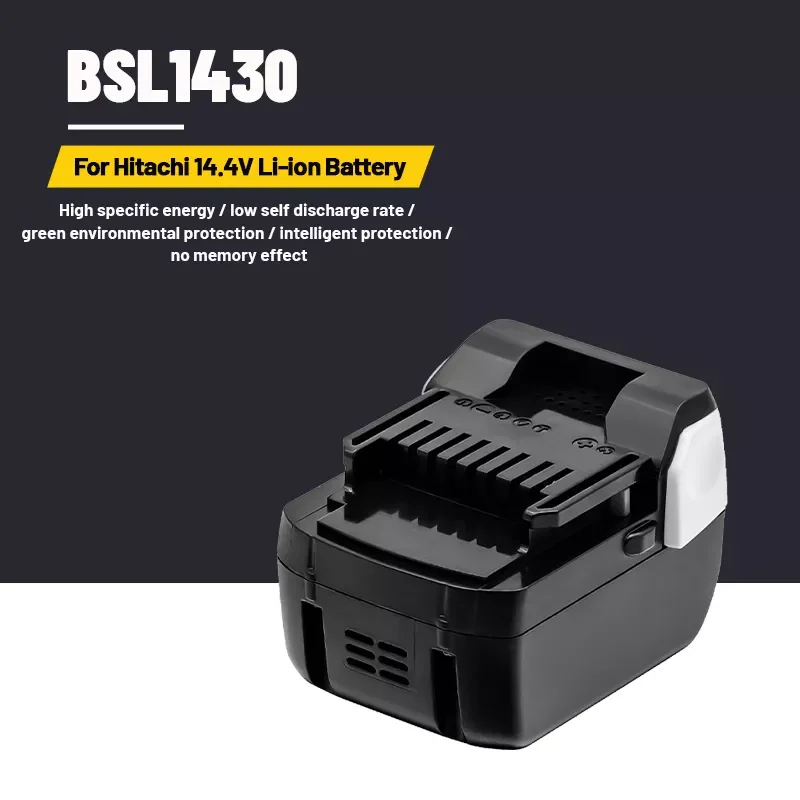 

NEW Replacement 14.4v12.8Ah Li-ion power tool battery for HITACHI BSL1415 BSL1430 CD14DSL DH14DSL DS14DSL 329901 Cordless Drill