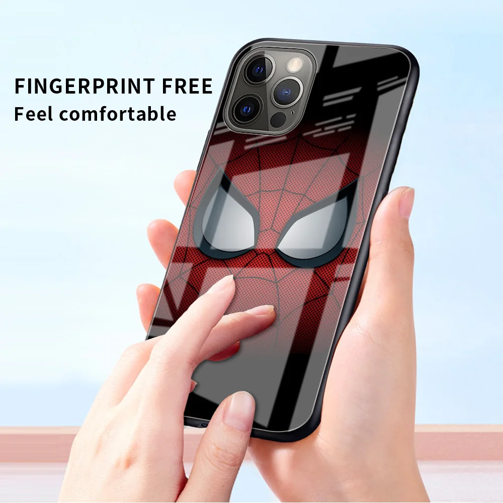 Стеклянный чехол для Apple iPhone 13 12 Mini 11 Pro XS Max XR 7 8 Plus SE 2020X6 6S роскошный закаленный