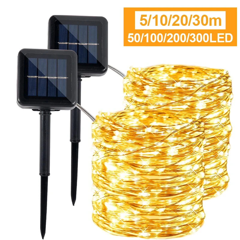 

Solar Garland Led String Lights Outdoor Christmas Lights String Christmas Decor For Tree Home Garden New Year 2023