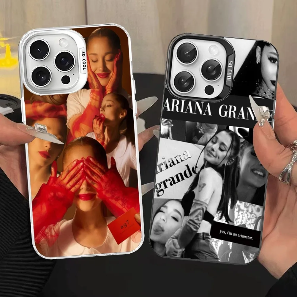 Фото Чехол для телефона A- Ariana G-Grande для IPhone 16, 15, 14, 13, 12, 11 Pro Max X XR XSMAX 8 7 Plus, матовая противоударная задняя крышка №3
