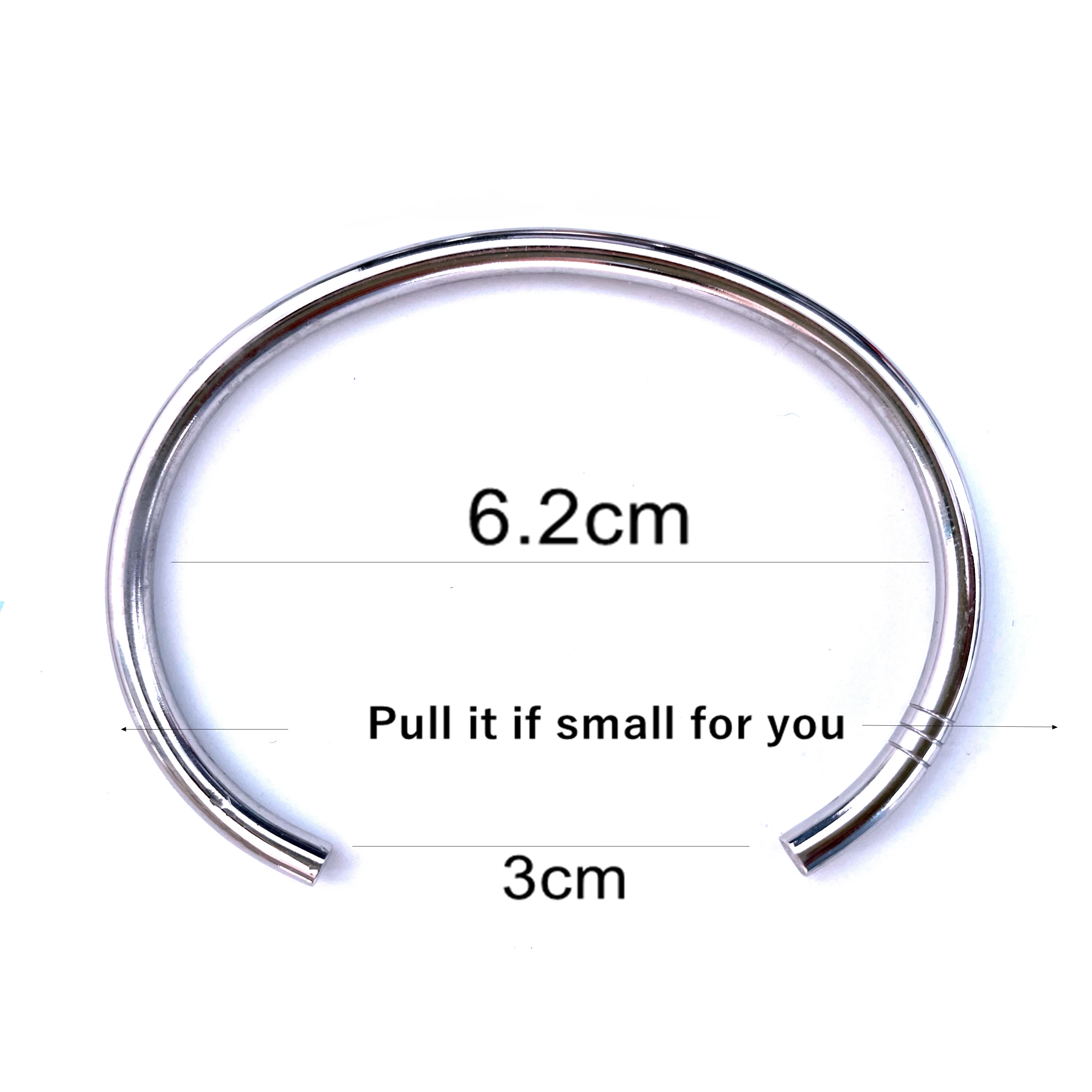 

Factory Price Home Stainless Steel Couple Open Monte Bangle With Gift Bag