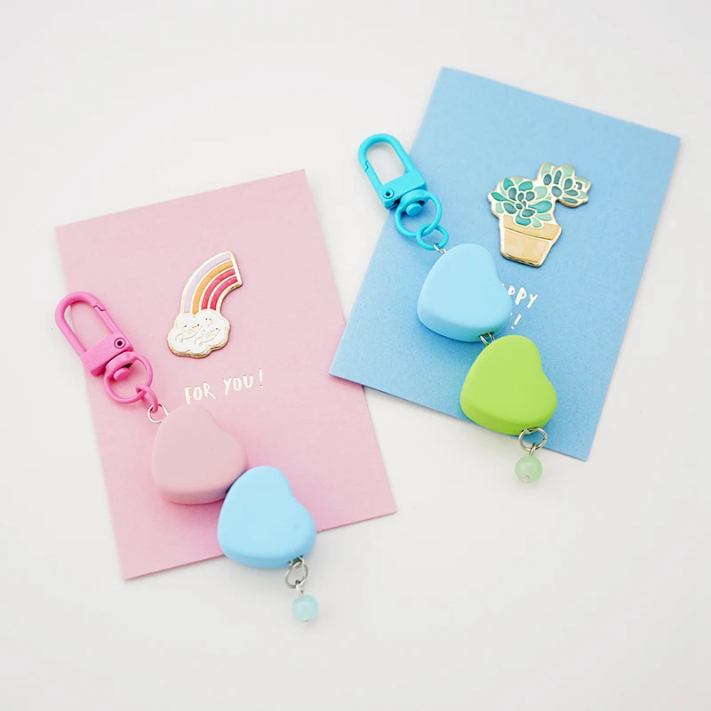 

Необычный контрастный Брелок «любовь», мультяшный брелок для автомобильных ключей, подвеска под Airpods, милый рюкзак, аксессуары, подарок для ...