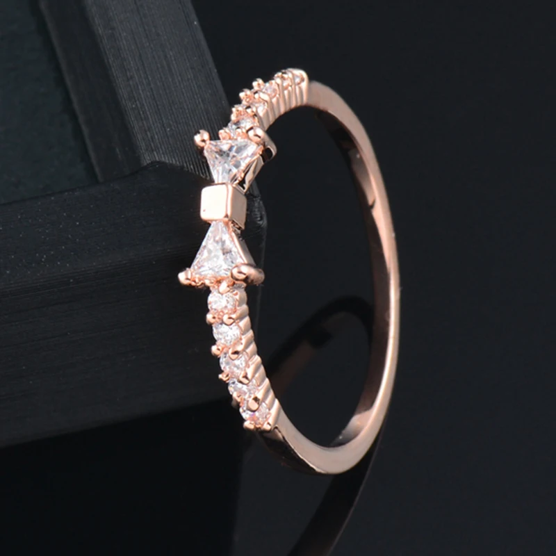 

SINLEERY korean fashion Ring For Women Bowknot Rose Gold Silver Color Cubic Zirconia wedding accessories jewelry 2022 JZ046 SSP