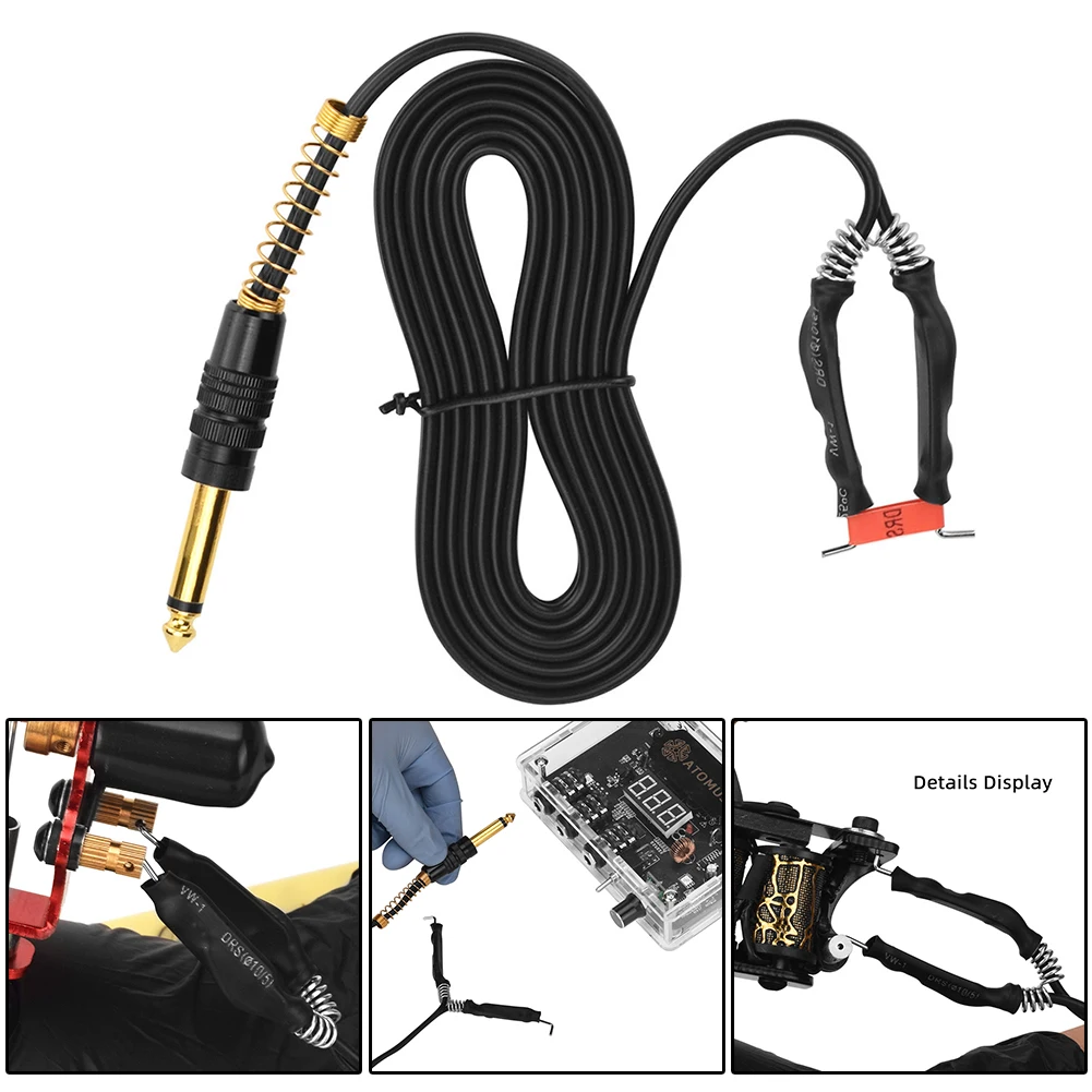 

Шнур питания для тату-машинки, износостойкие аксессуары для тату-машинок, прочное тату-оборудование, силовая линия, гибкий переключатель, н...