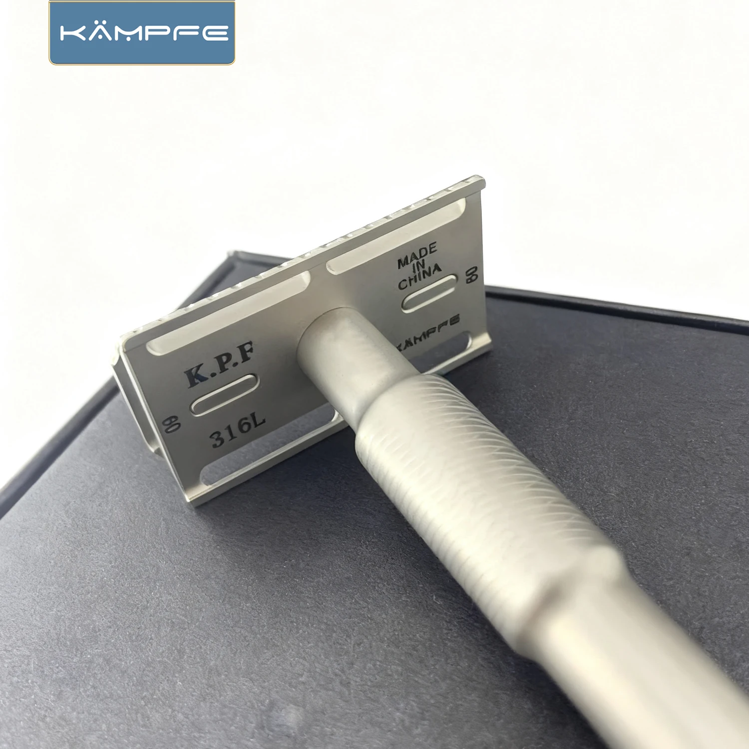 Бритва KAMPFE Double Edge Safety Razor CNC для ручного бритья, из нержавеющей стали, с закрытым гребнем, не вызывающая раздражения, подарок на День отца (art.: 3920da464d3a2) - 3920da464d3a2