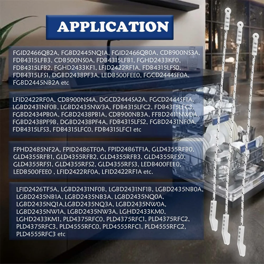 2 / 3 шт. AP3958767 дверной кабель для посудомоечной машины заменяет Electrolux Frigidaire Gibson