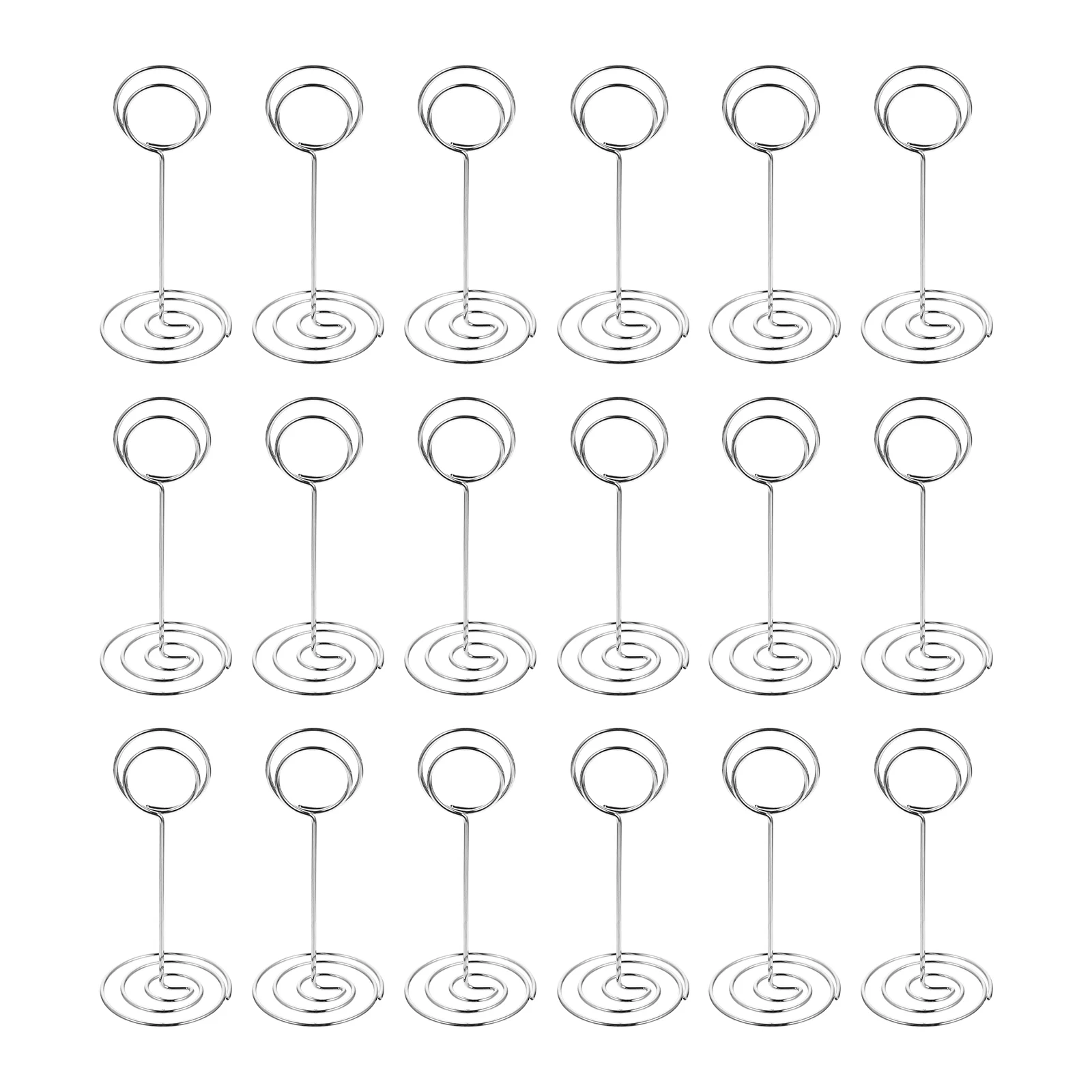 

20Pcs Clips Message Paper Clips Metal Clip Photo Holder Table Name Holder Note Memo Stand Table Number Clips Place Cards Holder
