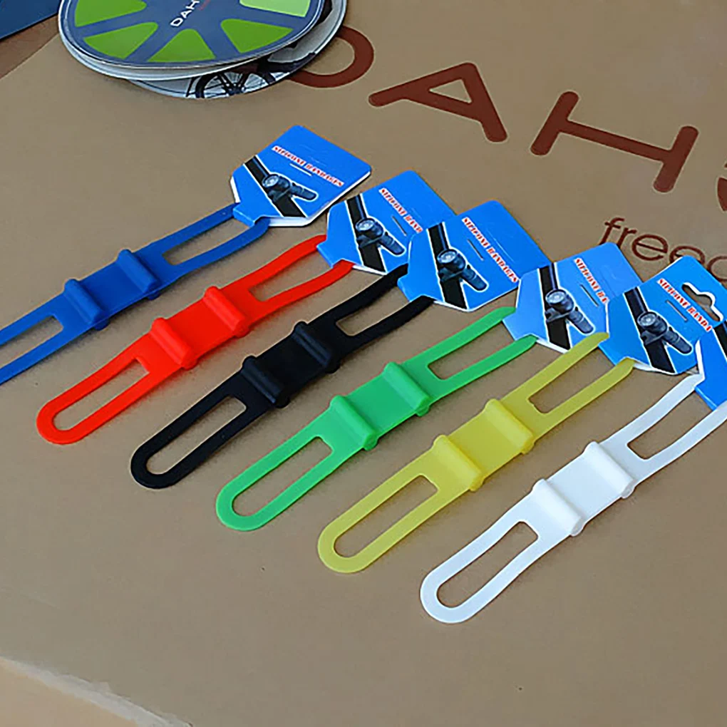 5 шт./лот силиконовый ремешок держатель велосипедного переднего фонаря