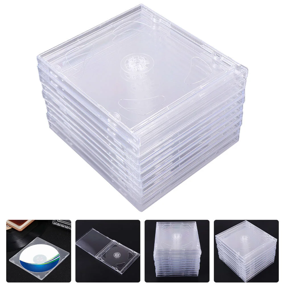 

Box DVD Clear Travel Jewlery Boxs Transparent CD Acrylic CDs Portable Storage Holder