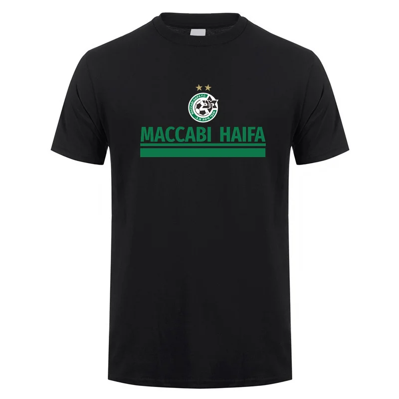 Футболка с коротким рукавом для фанатов ФК Израиль Maccabi Haifa новые летние
