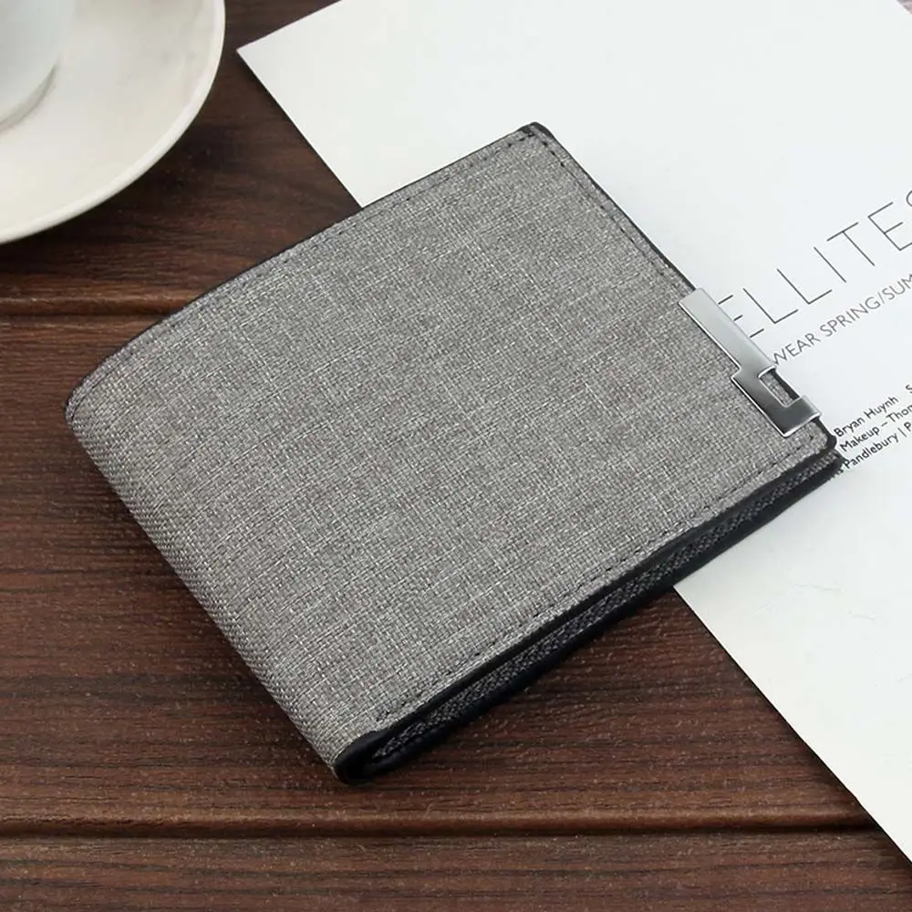 

Travel Credit Card Holder Foldable Wallet Driver License Wallet Canvas Wallet Men Business Wallet ID Card Holder Slim Billfold