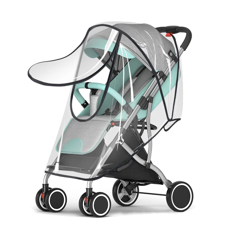 

Baby Stroller Rain Cover Transparent Raincoat for Newborn Pushchair Children Trolley Wind Dust Shield Baby Stroller Accessories