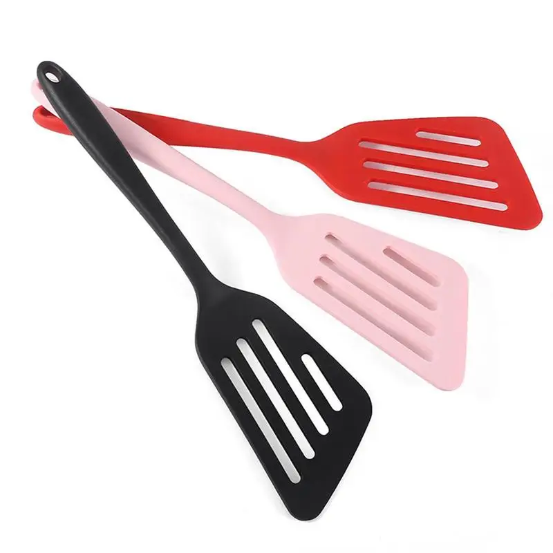 

Silicone Slotted Turner Kitchen Cooking Tools Non-Stick Cooking Spatula Pancakes Frying Pan Shovel Silicone Cooking Utensils