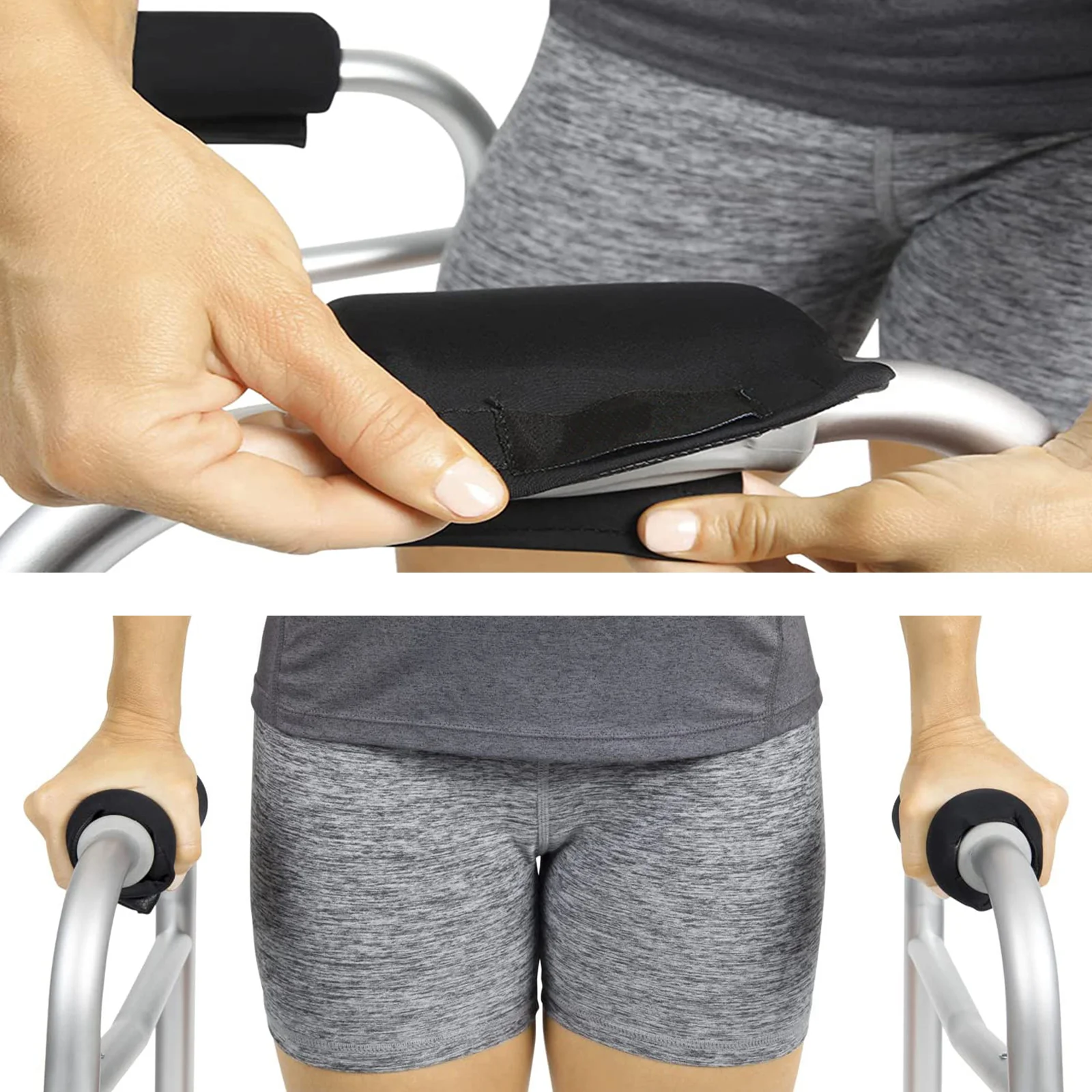

2 Pcs Wheelchair Upholstery Grip Thicken Handle Grips Medical Gloves Cover Crutches Foldable Walker