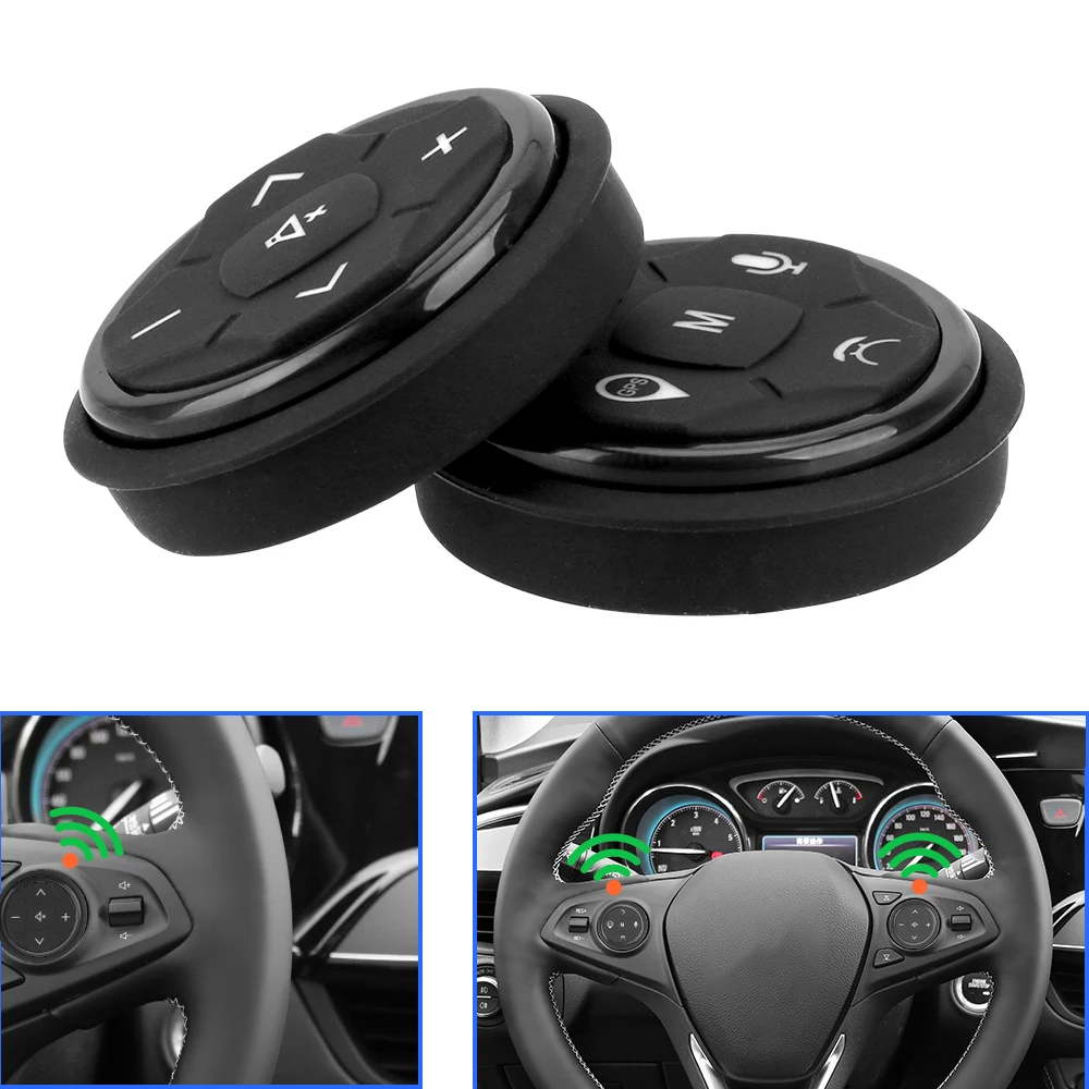 

Universal Wireless Car Steering Wheel Controller 10 keys Car Accessories Music GPS Navigation Radio Remote Control Buttons