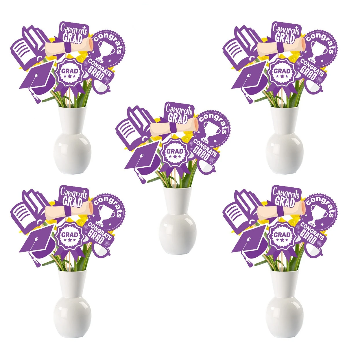 

FANGLELAND Выпускной сезон торт карты градиент Выпускной искусственная атмосфера макет торт украшение карты