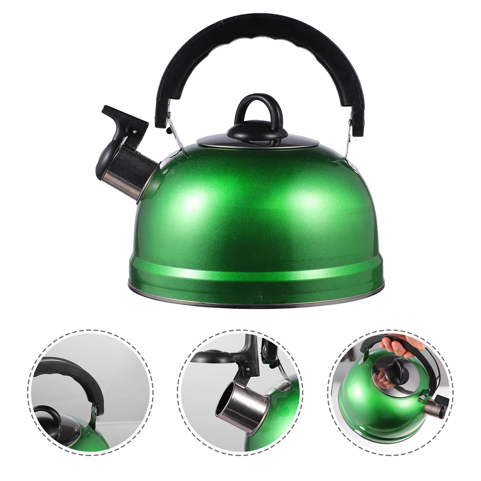 

Kettle Tea Whistling Water Stovetop Stainless Steelteapot Boiler Pitcher Boiling Gas Stove Pot Induction Kettles Teakettle