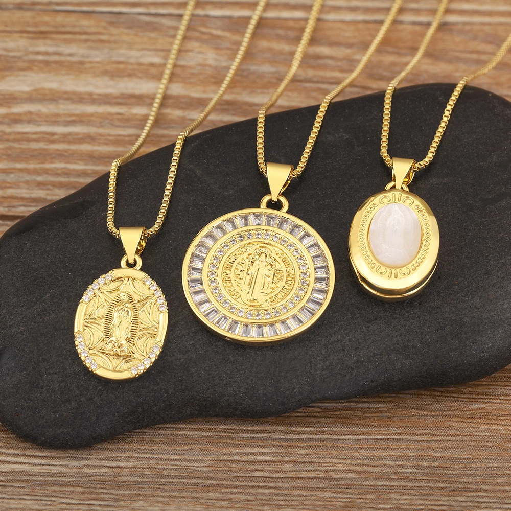 Новое модное ожерелье с подвеской овальной/круглой формы 3 стиля для женщин и