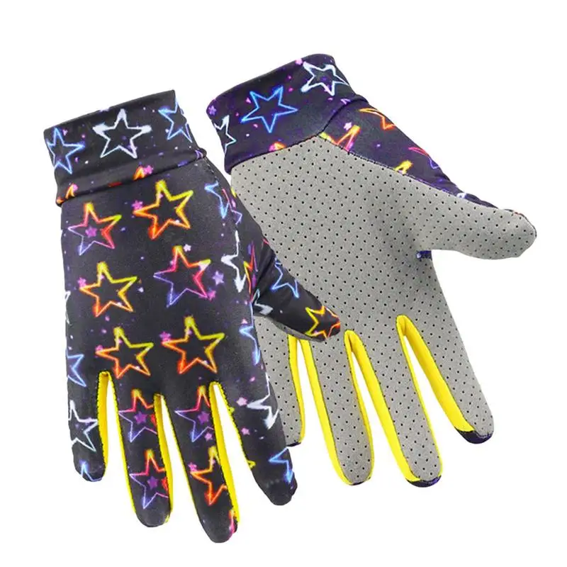 

Тонкие солнцезащитные перчатки из ледяного шелка с закрытыми пальцами, детские солнцезащитные перчатки, защита от солнца для занятий спортом на открытом воздухе, бега, велоспорта