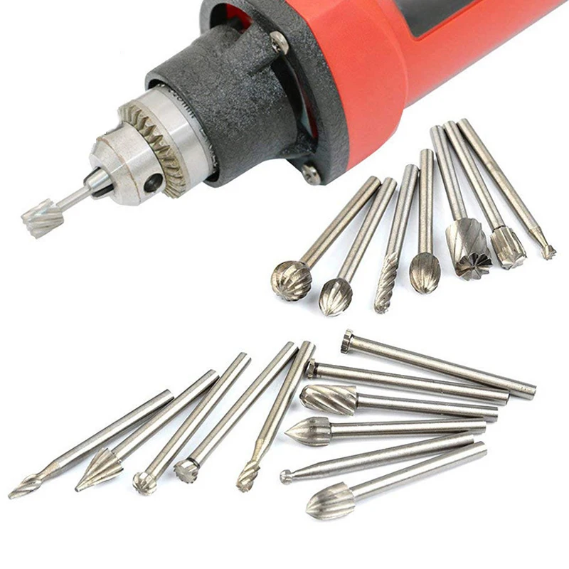 

Набор сверл для самостоятельного изготовления, 20 шт., инструменты для резки столярных работ, Бур из карбида вольфрама с вращающейся точкой, набор для высечки хвостовик шлифовального станка 3*3 мм и 3*6 мм