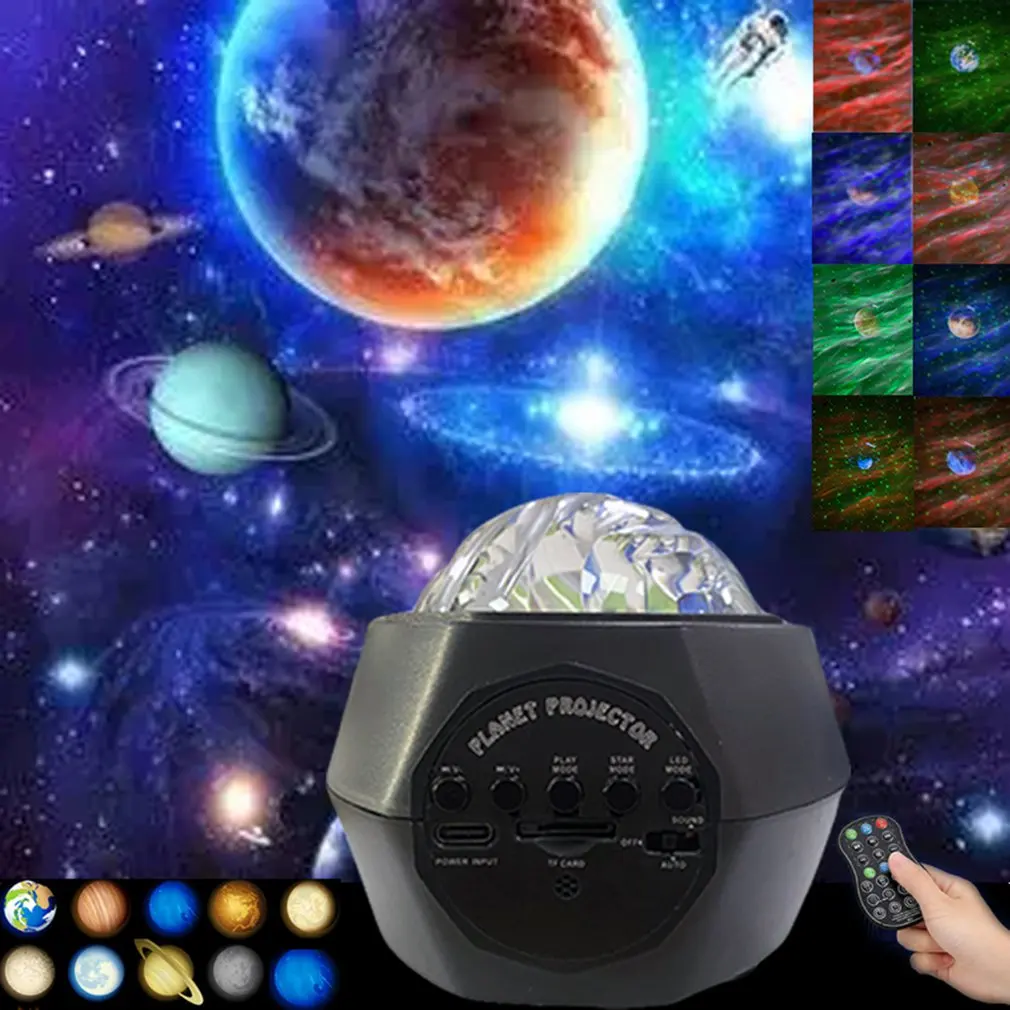 

Beautiful LED Ten Planets Galaxy Projector Night Light Starry Sky Night Light Romantic Room Nightlight Kids Best Gift