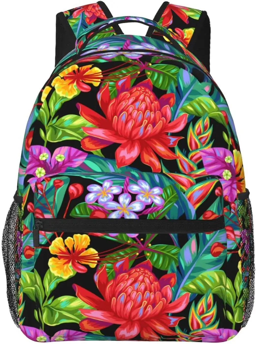 

Hawaii Flower Palm Tree Backpacks Cute Laptop Bookbag Computer Bag Hiking Travel Daypack for Women Men