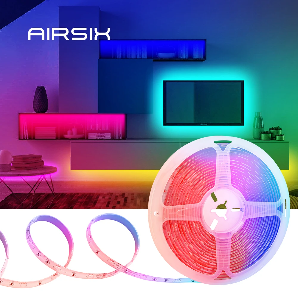 

WIFI LED Strip Lights Bluetooth RGB 5050 SMD 2835 Flexible 30M 25M Waterproof Tape Diode DC WIFI 24K Control+Adapter Led light