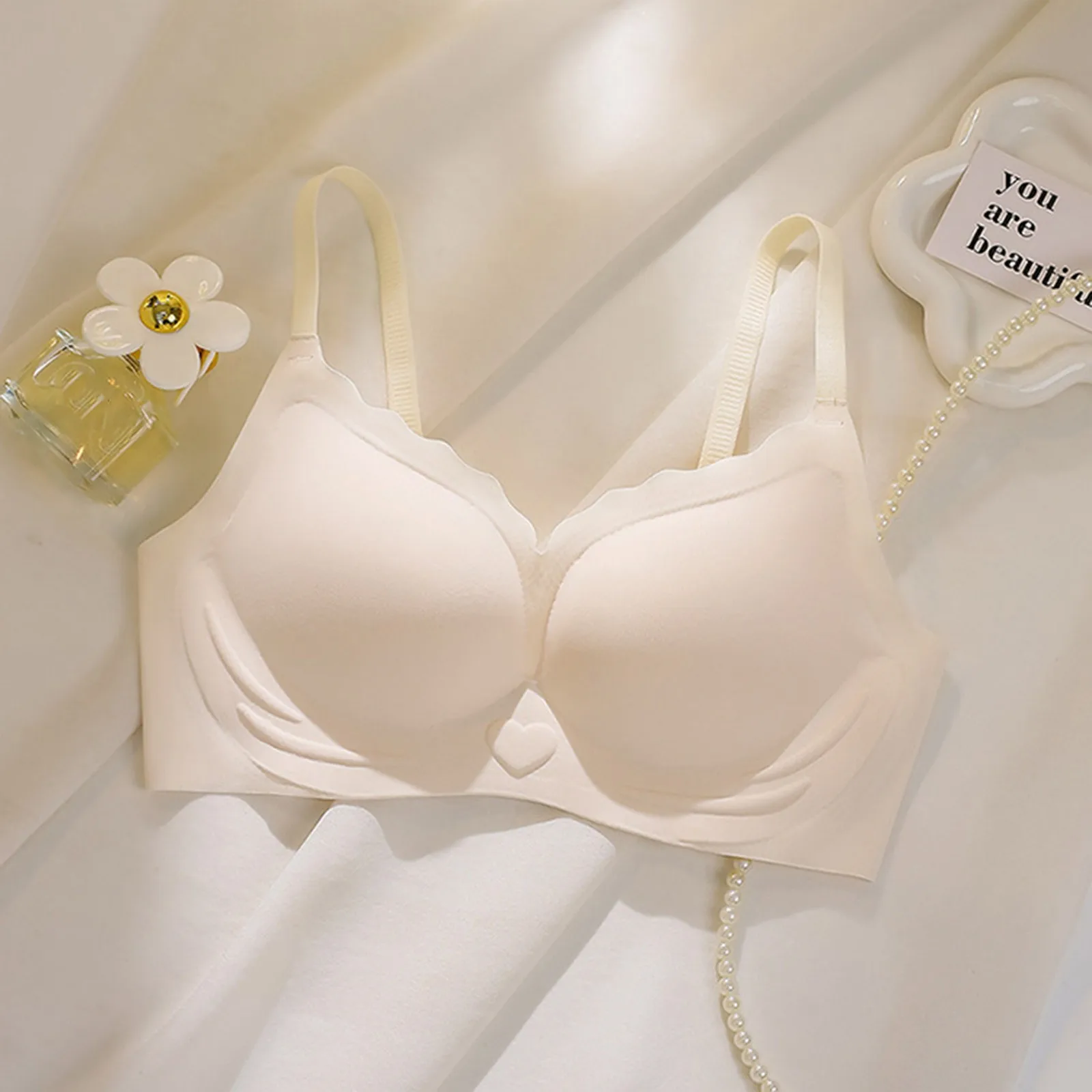 

Женский бесшовный бюстгальтер с чашками пуш-ап, без стальных колец