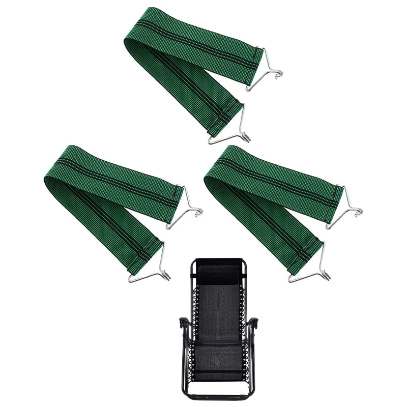 

3Pcs Green Reclining Chair Reinforcement Belts Widening Thickening Luxury Accessories Load-bearing Nylon Elastic Belt